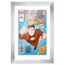 Comic Book Display Frame for Current Era Comic Published After 1985 - Silver Wood Comic Frame With White Mat for 6.875x10.5 Comic, 18 Frame Sizes
